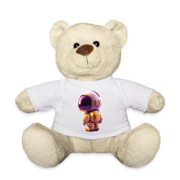 Space Kid Young Astronaut Birthday One - Nounours - blanc - Devant
