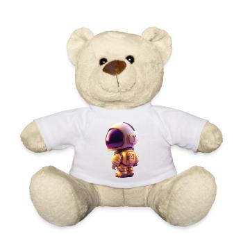 Space Kid Young Astronaut Birthday Four - Nounours - blanc - Devant