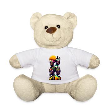 Afrikanische Gesichter - Teddy - Weiß - Vorne