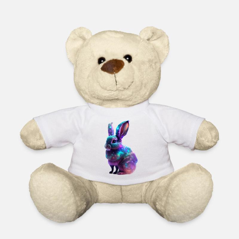 Kosmischer Nebel Kaninchen - Teddy - Weiß