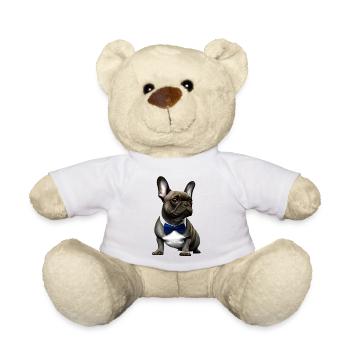Propriétaires de chiens Chien Bulldog Chiens Propriétaires de chiens - Nounours - blanc - Devant