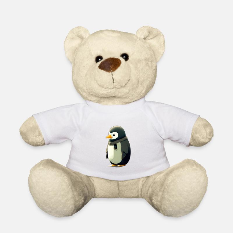 Ein süßer, pummeliger Pinguin - Teddy - Weiß