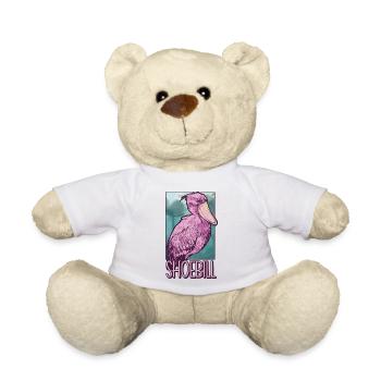 Shoebill Bird Ornithologist Forest I Gift - Teddy Bear - white - Front