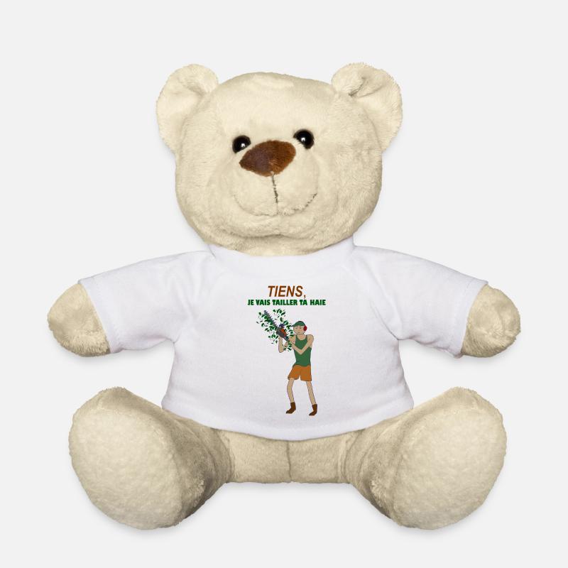 Hier schneide ich deine Hecke - Teddy - Weiß