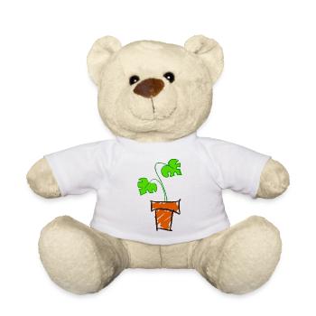 Monstera Plant - Teddy Bear - white - Front