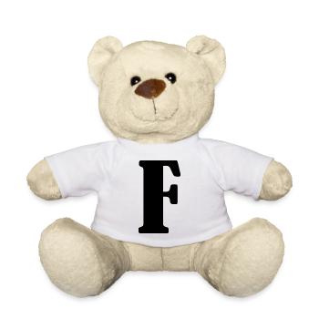 F - Teddy Bear - white - Front