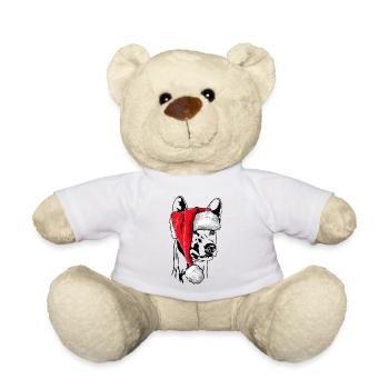 Santa Basenji Chiens de Noël Chiens Wilsigns - Nounours - blanc - Devant