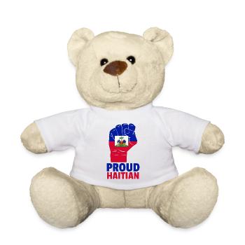 Haiti Haitian Flag Ayiti Haitian I Gift - Teddy Bear - white - Front