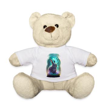 A rabbit in a jar - Teddy Bear - white - Front