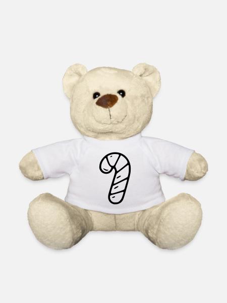 Zuckerstange - Teddy - Weiß