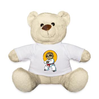 Paresseux de sport mignon - Nounours - blanc - Devant