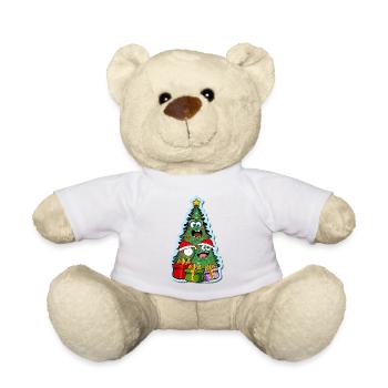 funny christmas tree - Teddy Bear - white - Front