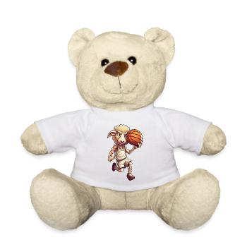 Basketball Sheep - Teddy Bear - white - Front