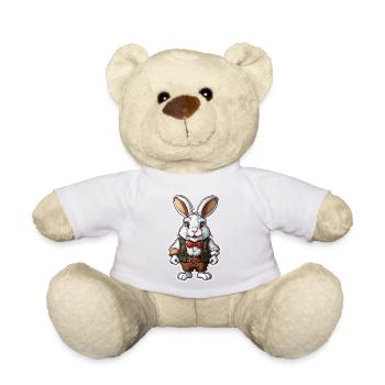 Lederhose / Tier / Tracht / Tradition / Hase - Teddy - Weiß - Vorne