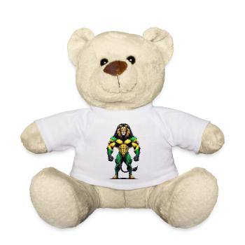Jamaica lion reggae music - Teddy Bear - white - Front