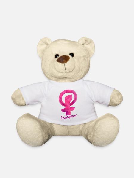 Frauenpower - Weiblichkeit weiblich Zeichen - Teddy - Weiß
