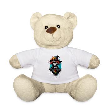 Épouvantail / Ouvrier de la moisson / Champ de maïs / Champ - Nounours - blanc - Devant