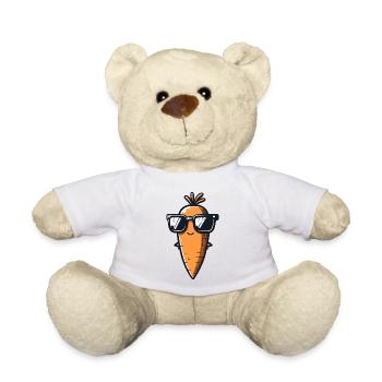 Coole Karotte: Die Wurzel der Coolness - Teddy - Weiß - Vorne