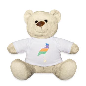 Oiseau à bec-en-sabot Ornithologue Forêt I Cadeau - Nounours - blanc - Devant