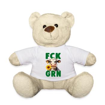 FCKGRN FCK GRN Sticker - Teddy - Weiß - Vorne