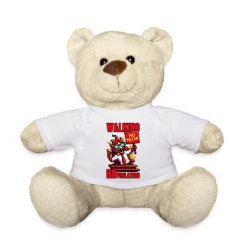 WALKING HR VIOLATION, FUNNY - Teddy Bear - white - Front