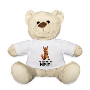 Eichhörnchen Baumhörnchen Ich höre immer Mimimi - Teddy - Weiß - Vorne