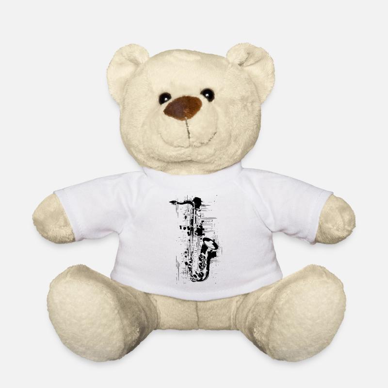 Saxophon - Teddy - Weiß
