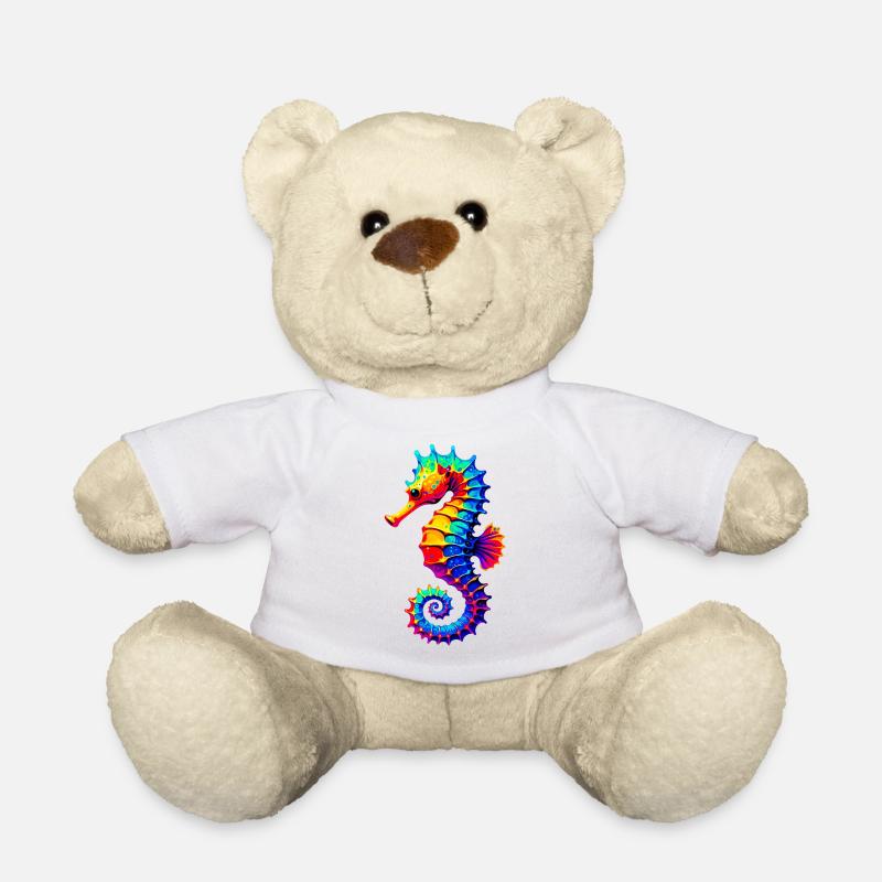 Seepferdchen - Teddy - Weiß