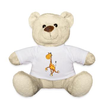 Drollige Giraffe - Teddy - Weiß - Vorne