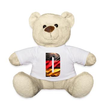 Flagge Deutschland - Teddy - Weiß - Vorne