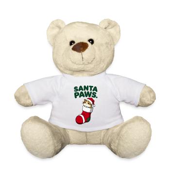 Weihnachtsmann-Pfoten - Teddy - Weiß - Vorne