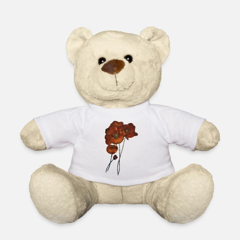 MOHNBLUMEN - Teddy - Weiß