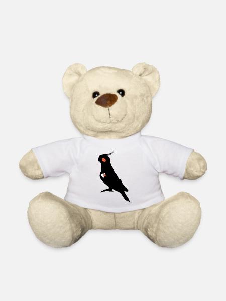 Cockatiel Lover - Teddy Bear - white
