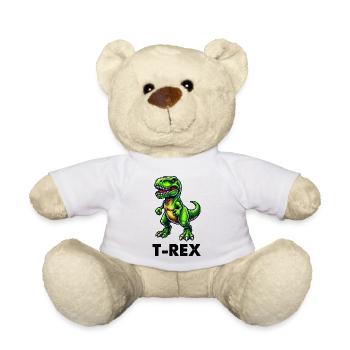 dinosaure T-Rex dino - Nounours - blanc - Devant