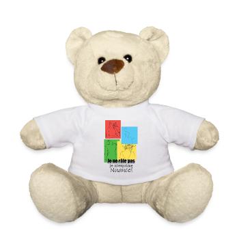 Je ne râle pas. Je m’exprime. Nuance ! - Nounours - blanc - Devant