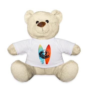 Surfer Surfbrett - Teddy - Weiß - Vorne