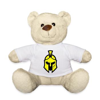 Spartaner Helm Symbol - Teddy - Weiß - Vorne