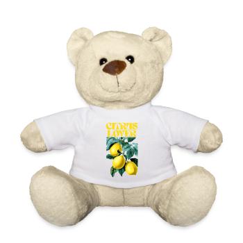 Citrus Lover Botanical Design - Teddy Bear - white - Front