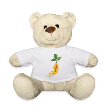 Ginseng rouge coréen – Power Root - Nounours - blanc - Devant