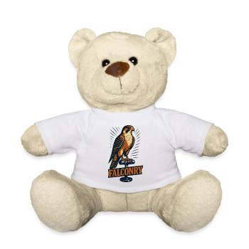 Falknerei Enthusiast Wanderfalke Liebhaber Hobby - Teddy - Weiß - Vorne