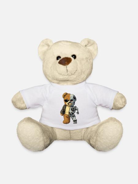 Bear Robot Cyborg - Teddy Bear - white