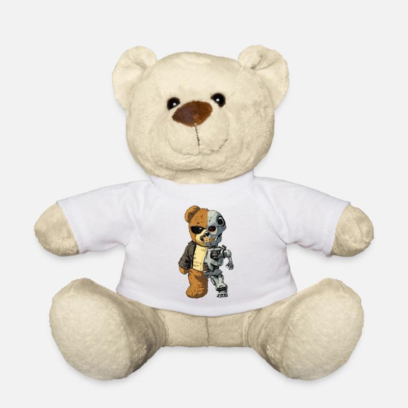 Bear Robot Cyborg - Teddy Bear - white