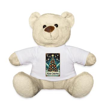 Sternenblauer Vintage-Weihnachtsbaum - Teddy - Weiß - Vorne