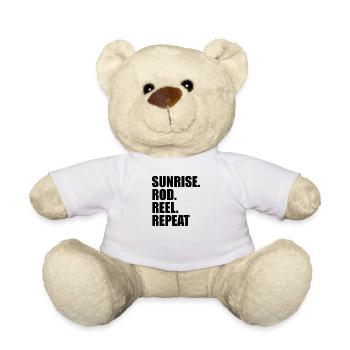 Sunrise Rod Reel Repeat - Teddy Bear - white - Front