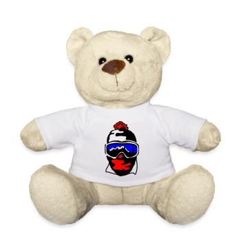 Ski goggles - Teddy Bear - white - Front