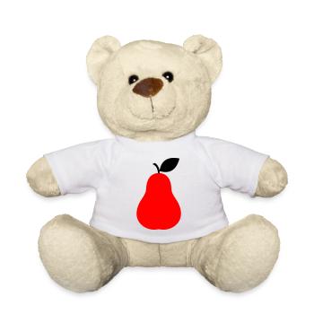 Birne Obst Frucht - Teddy - Weiß - Vorne
