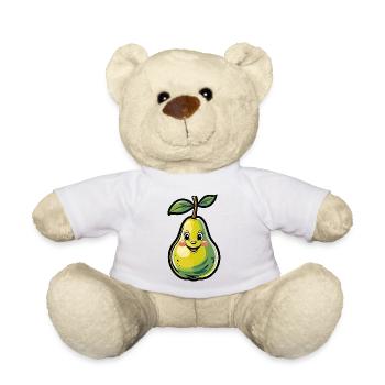 Dessin animé Joyeuse Poire - Nounours - blanc - Devant