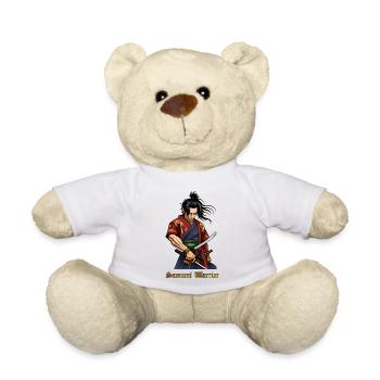 Samurai Warrior – Japanischer Krieger mit Katana - Teddy - Weiß - Vorne
