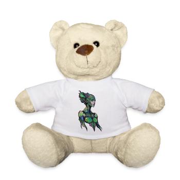 Art abstract woman - Teddy Bear - white - Front