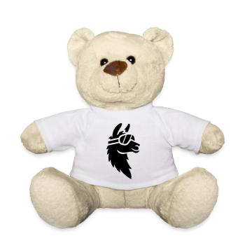 Llama with ski goggles - Teddy Bear - white - Front